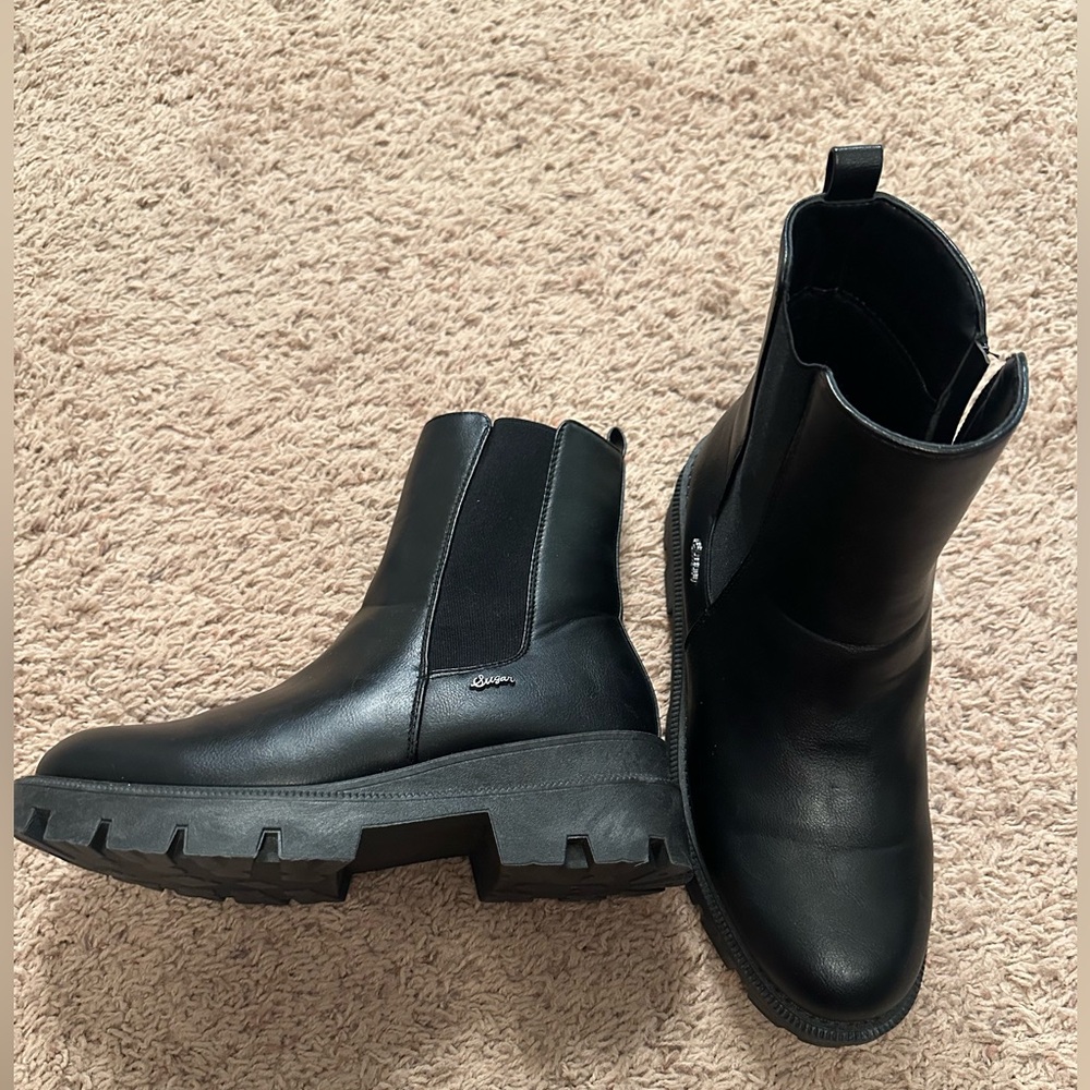 Sugar Black Synthetic Boots